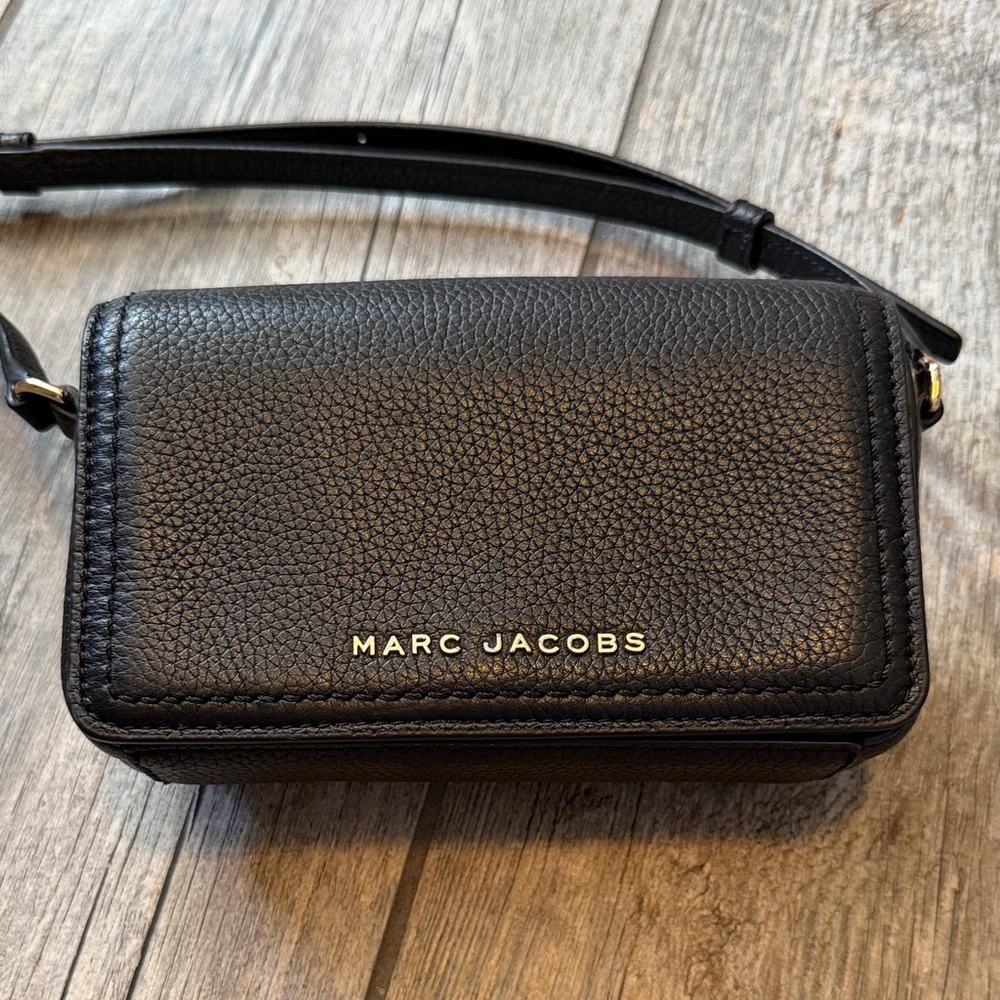 Marc Jacobs Pebbled Leather Black Mini Bag